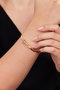 Heliophilia Silver Pulsera de Metal Dorada Ajustable